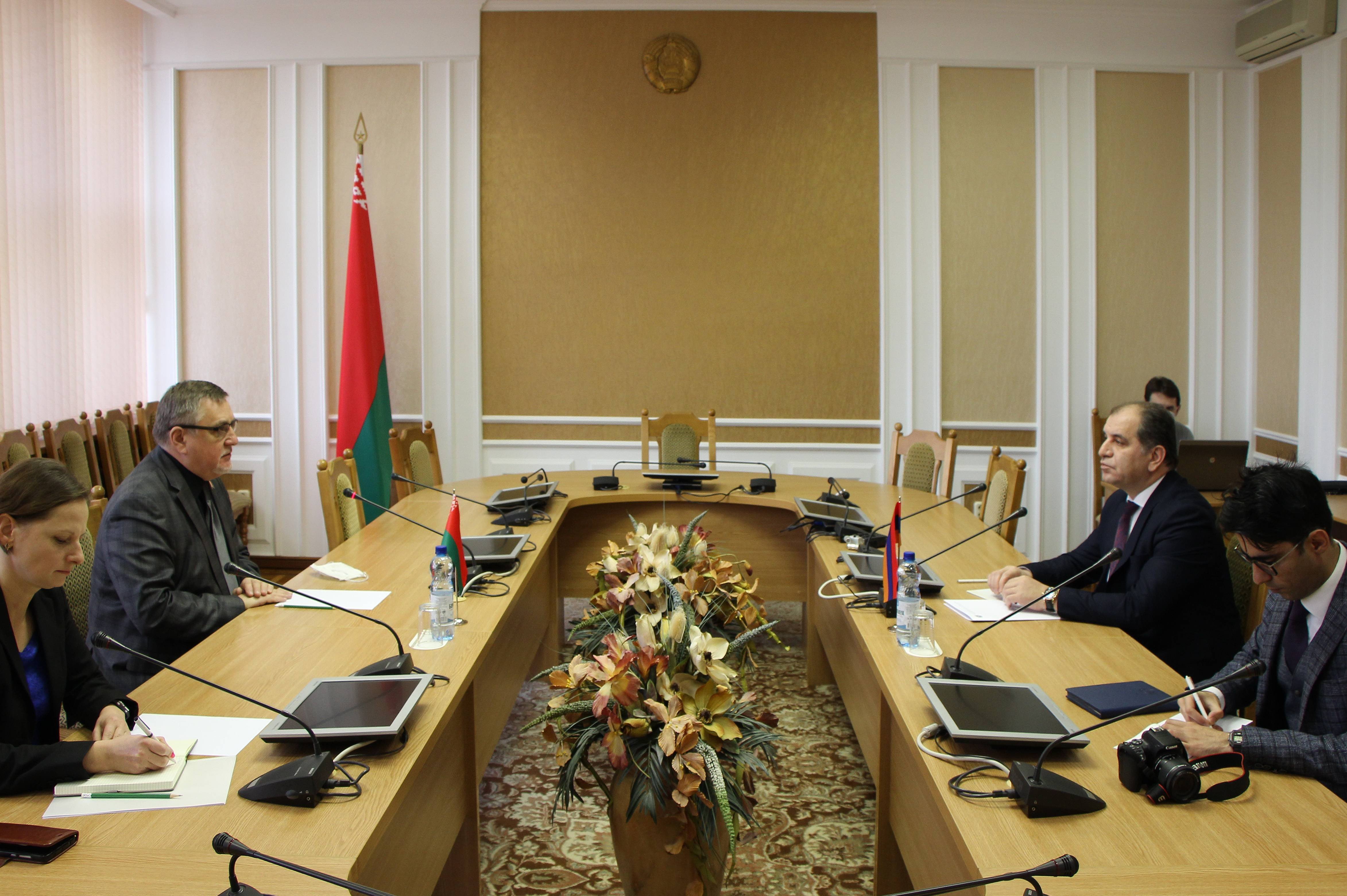 О встрече  в Палате Представителей Беларуси
